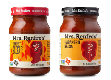 Mrs. Renfros Salsa Hot Variety Pack - Habanero, Ghost Pepper (16-oz. jars, 2-pack)