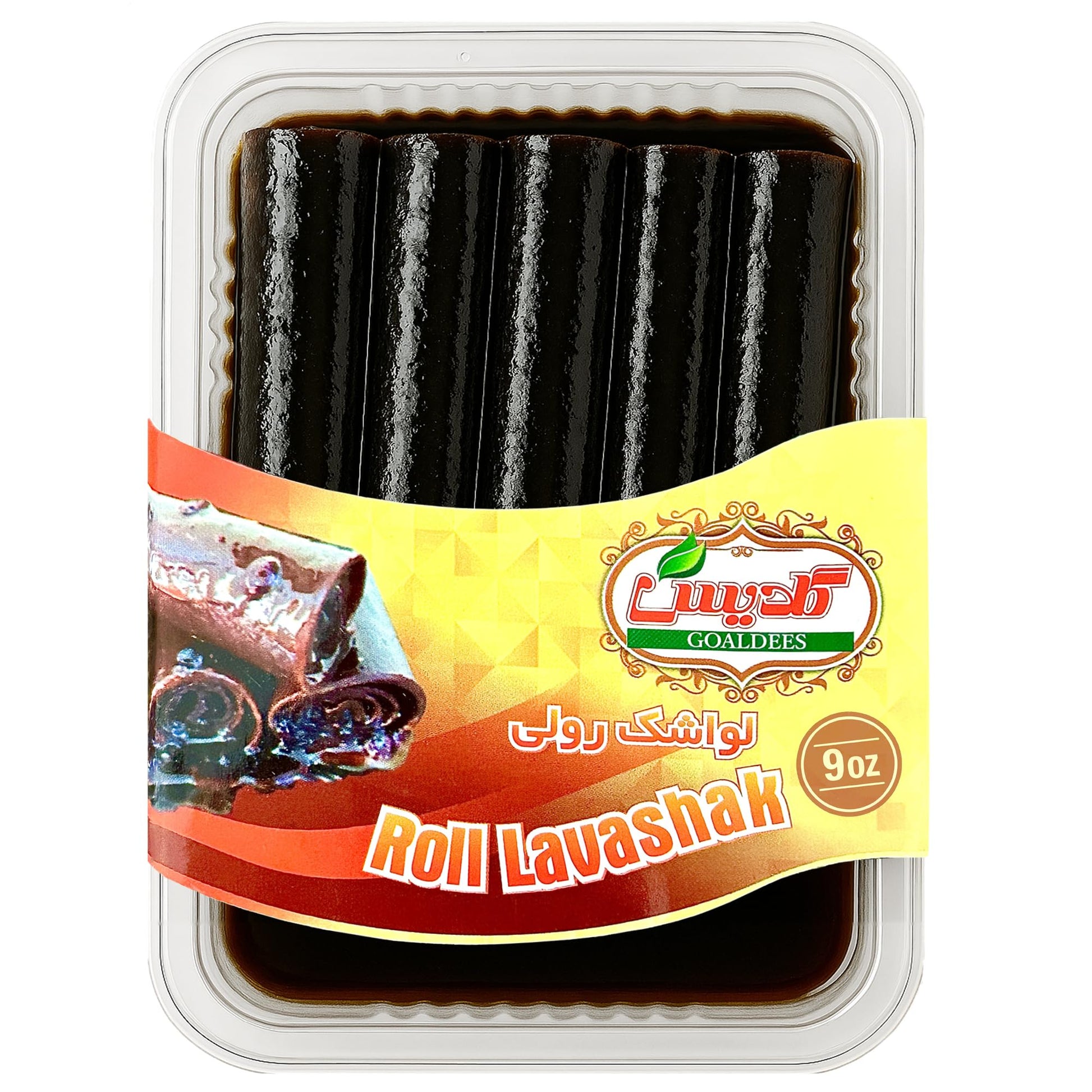 GOALDEES Roll Lavashak Pomegranate Juicy Sour Fruit Leather Persian Snack Middle Eastern Halal Bold Flavor Timeless Tradition (1