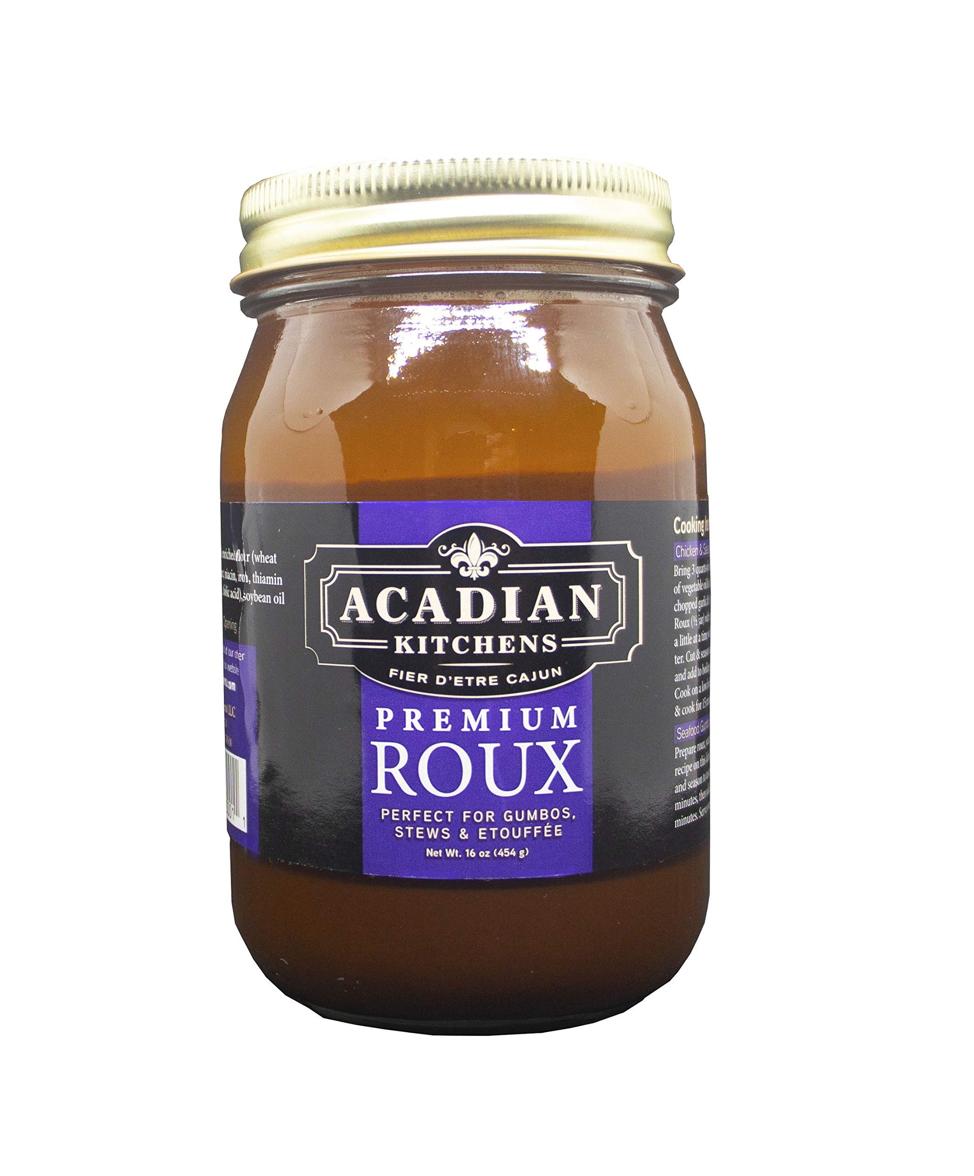 All Natural Premium Roux 16 oz Acadian Kitchens
