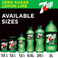 7UP Zero Sugar Soda, 12 Fl Oz, Pack of 12, Carbonated Soft Drink, Model 078000011814