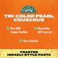 Riceselect Tri-Color Pearl Couscous, Toasted Israeli-Style Pasta, Spinach And Paprika Flavored, 24.5 Ounce Jar (Pack Of 1)