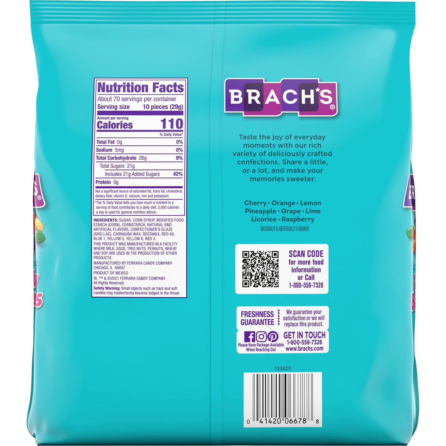 Brach'S Classic Jelly Beans, 72 Ounce Bulk Bag