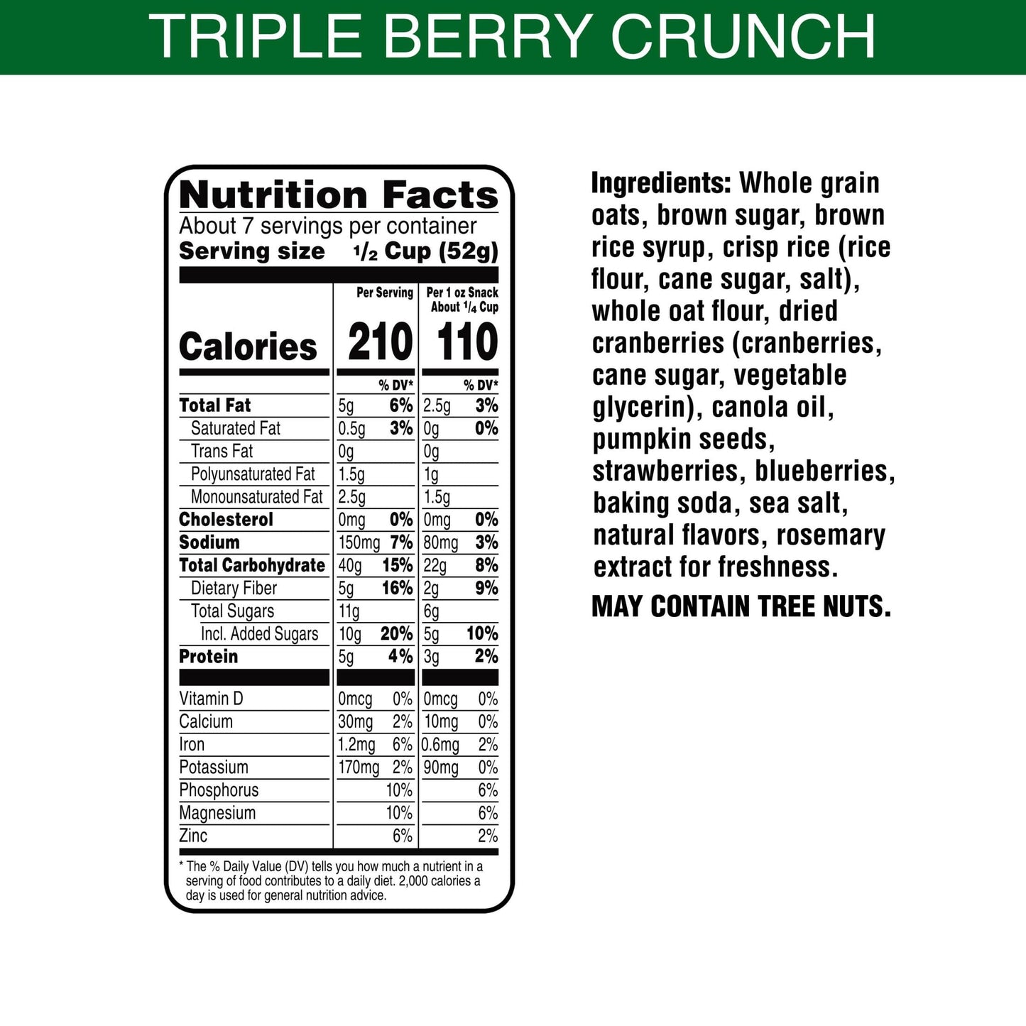 Bear Naked Triple Berry Fit Granola - Non-GMO, Kosher, Vegan - 12 Oz