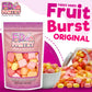 Freeze Dried Fruit Bursts Candy - Original Hard Candy Mix 5oz Treat Snack Gift Bag Cherry, Strawberry, Lemon, Orange Candies Fre