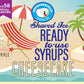 Hypothermias Cheesecake Syrup - 128 Fl Oz, Very Light Yellow, 100% Pure Cane Sugar, Hawaiian Snow Cone Flavor
