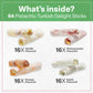 Eastanbul Turkish Delight Candy Sticks Pistachio Filled 17.6Oz, W/ 4 Flavors: Apple, Orange, Pomegranate, Vanilla International