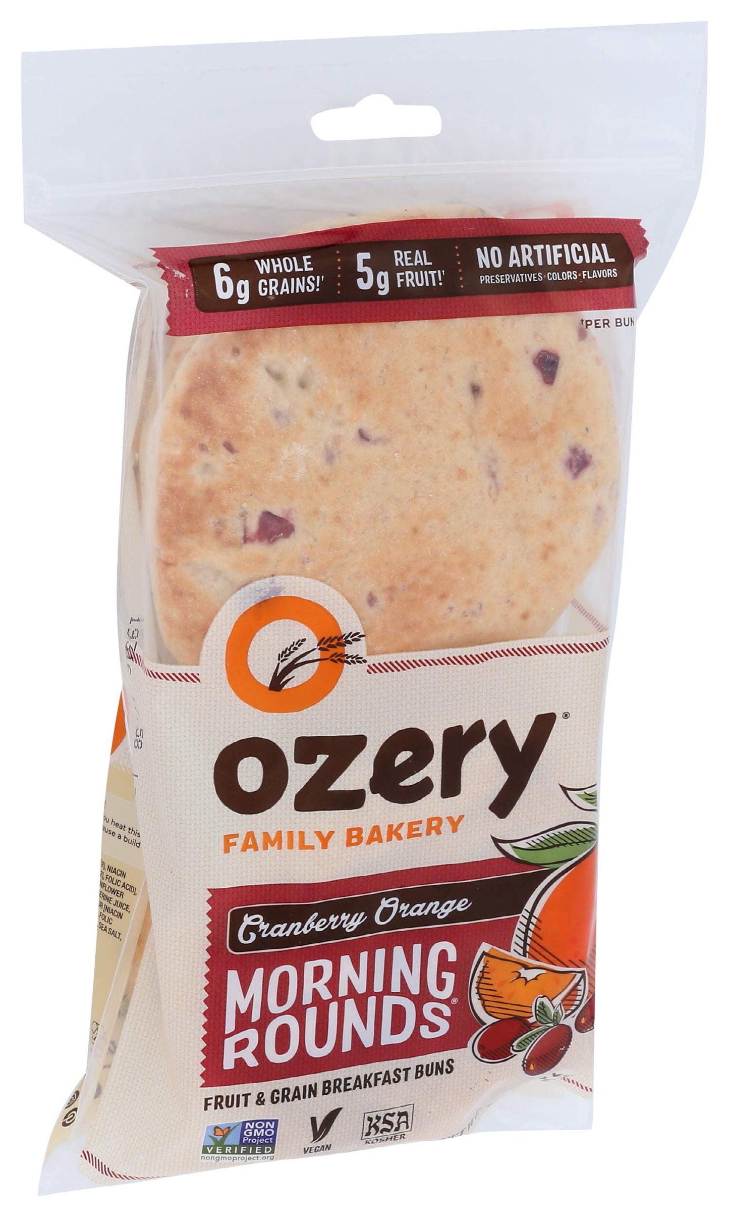 Ozery Bakery Morning Rounds Cranberry Orange, 12.7 oz (Frozen)
