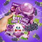Cokoc Peelable Gummies Grape,Peeling Gummies Grape Candy,Individual Packaging 2.64Oz Bag Fruit Peelable Candy(Pack Of 3)