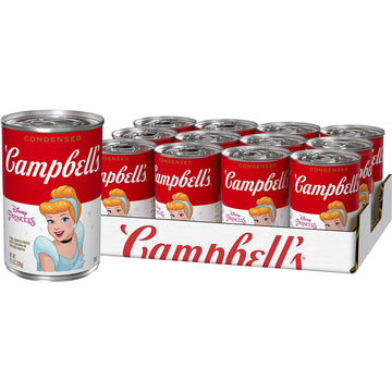Campbell'S Kids Soup, Disney Princess, Princess-Shaped Pasta In Chicken Soup, 10.5 Ounce Can (Pack Of 12)