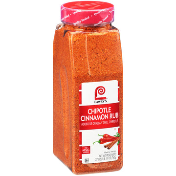 Lawrys Chipotle Cinnamon Rub, 27 oz (Pack of 6) - Ideal for Burgers, Pork, and Chicken