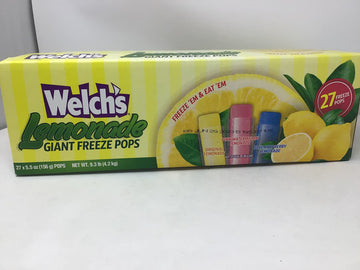 Welch'S Lemonade Giant Freezer Pops (Pack Of 27 5.5Oz Pops)