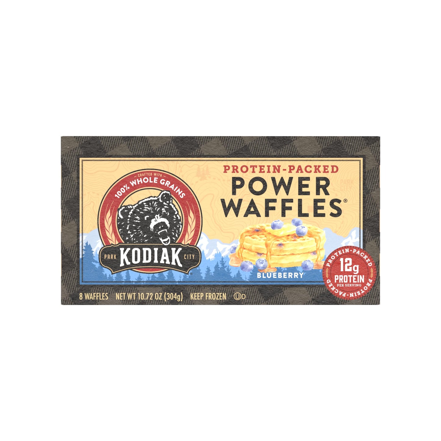 Kodiak Cakes Power Waffles Blueberry, 10.72 Oz