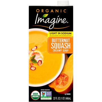 Imagine Organic Light In Sodium Butternut Squash Creamy Soup 32 Fl. Oz (Pack Of 6)