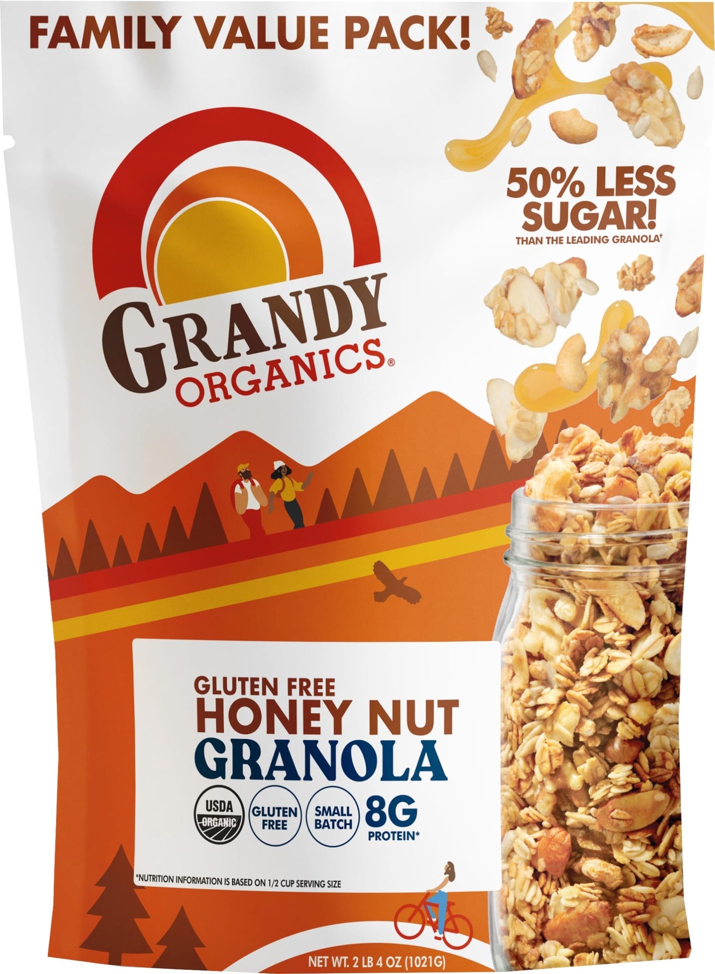 Grandyoats Granola Gluten-Free Honey Nut - Case of 4 - 36 OZ(D0102HX2U9W.)
