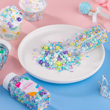 Mermaid Sprinkles Mix | Blue Purple Pink Green Mermaid Tears | Sprinkles For Cake Decorating | Cupcake Toppers | Ice Cream | Coo