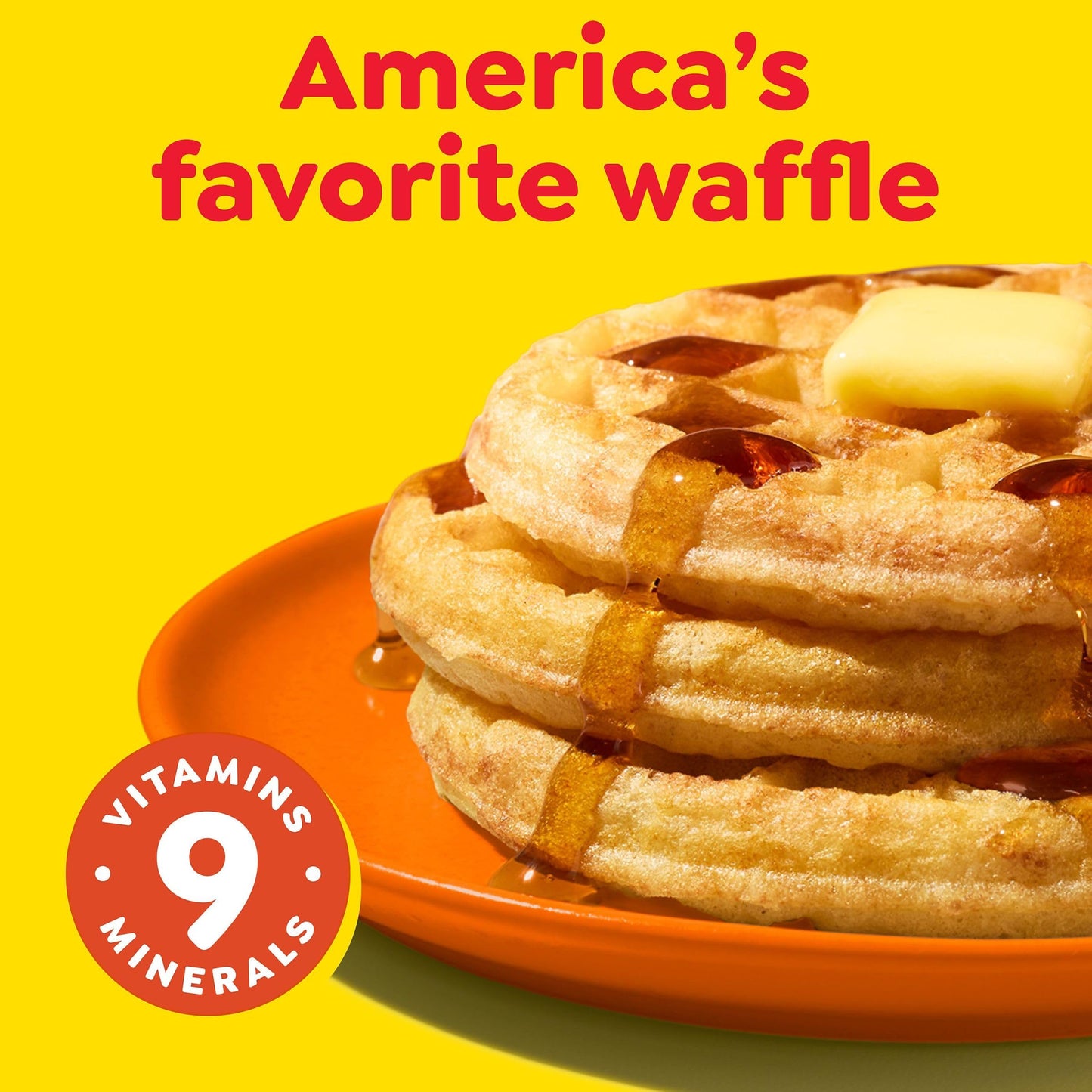 Eggo Frozen Waffles, Frozen Breakfast, Breakfast Food, Family Pack, Homestyle, 29.6oz Box (24 Waffles)