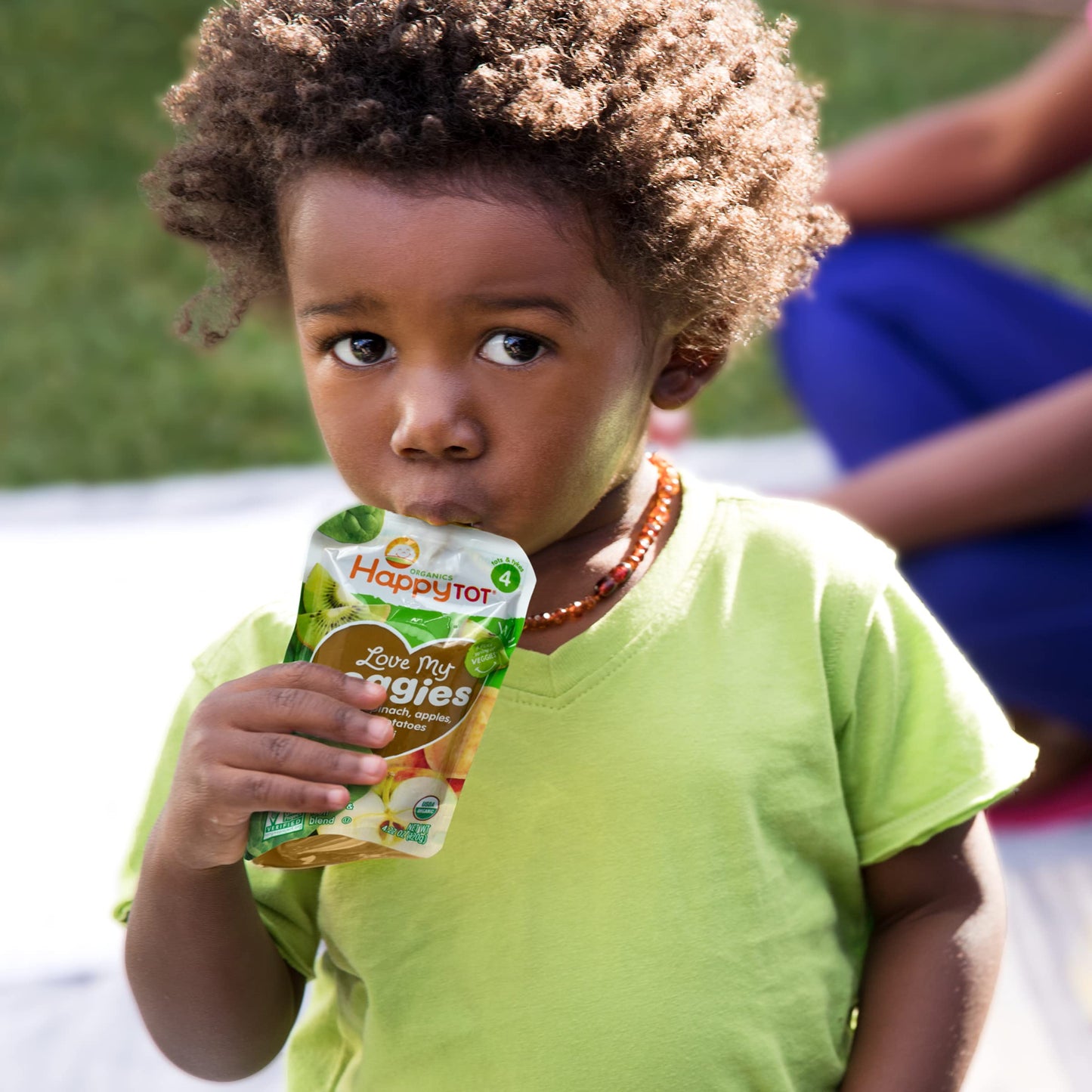 Happy Tot Organics Stage 4 Baby Food Pouches, Gluten Free, Vegan Snack, Love My Veggies, Fruit & Veggie Puree, Carrott, Banana,