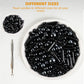 Kasvan Black Mix Sugar Sprinkles - Edible Candy Pearls With 4-Claw Sprinkle Pen,118G/4.16 Oz, Gift Box Pack, Baking Cake Decorations, Ice Cream Toppings And Cookie Decorating (Black)