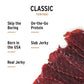 Peoples Choice Beef Jerky Classic Teriyaki Whole Muscle Cuts 3 oz Bulk Low Sodium High Protein Snack