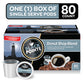 Black Pointe Bay Coffee Donut Shop Blend Medium Roast 80 Count Single Serve Pods for Keurig K-Cup malt-inspired Brown