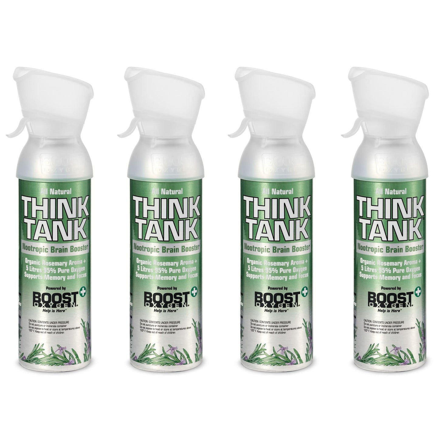 Boost Oxygen 5 Liter Think Tank Natural Portable Pure Canned Oxygen For Sports, Outdoor Recreation, Altitude, And Travel, Organi