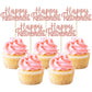 Gyufise 36 Pack Happy Retirement Cupcake Toppers Glitter Retired Cupcake Picks Retirement Theme Birthday Party Cake Decorations