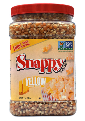 Snappy Yellow Popcorn Kernels, 4 Lbs