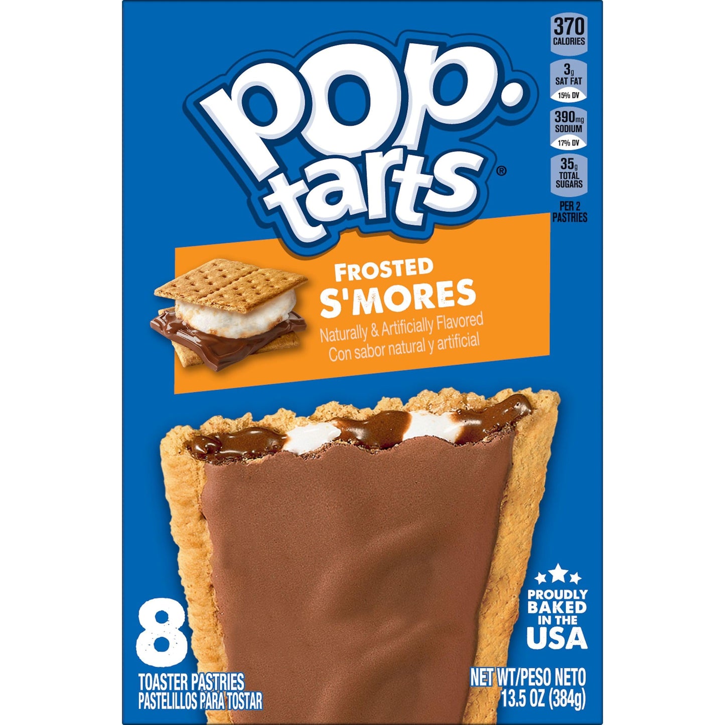 Pop-Tarts Toaster Pastries, Breakfast Foods, Kids Snacks, Frosted Smores (8 Pop-Tarts)