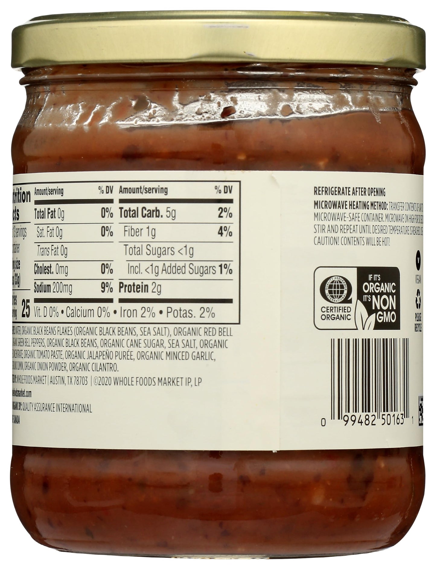 365 by Whole Foods Market, Organic Black Bean Dip, 15 Ounce
