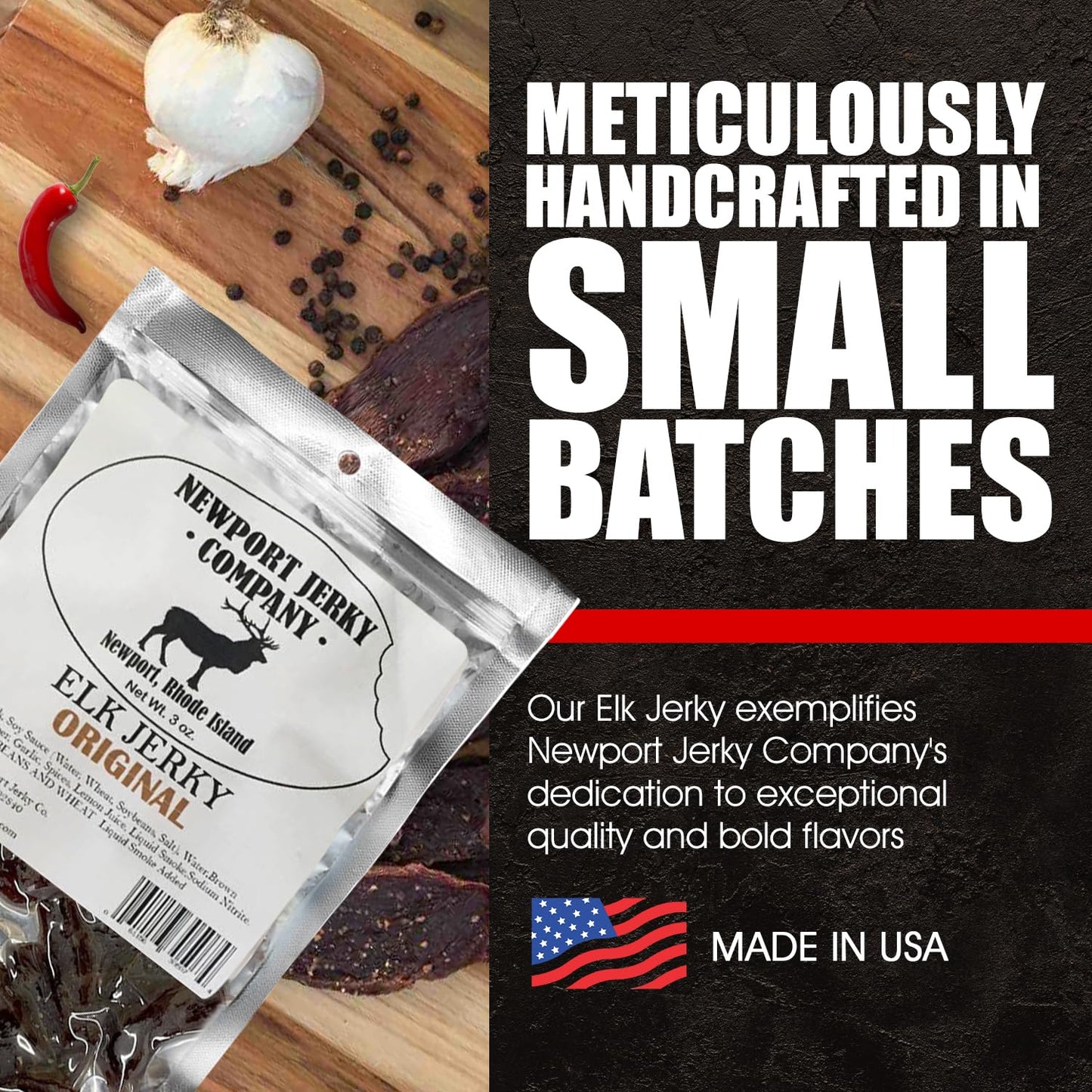 Newport Jerky Company Elk Jerky