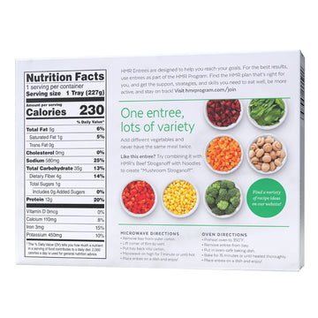 HMR Mushroom Risotto Entr  e | Pre-packaged Lunch or Dinner to Support Weight Loss | Ready to Eat | Vegetarian | 12g of Protein