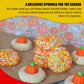 Candy Corn Inspiration Nonpareils | 8 oz Resealable Stand Up Bag | Orange, Yellow, and White Nonpareil Sprinkle Blend | Thanksgi