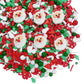 Sentovac Christmas Santa Claus Tree Sprinkle Red Green Mix Sprinkles Edible for Cake Decorating Cookie Cupcake Topper Baking Dec