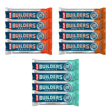 Clif Builders - Variety Pack - Plant Based Protein Bars - Gluten Free - Non-Gmo - Low Glycemic - 20G Protein - 2.4 Oz. (12 Count