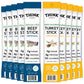Think Jerky Meat Stick Variety Pack, High Protein, Sugar Free, Gluten Free, No Nitrates Keto Paleo Friendly - 0.5 oz Sticks, 18 