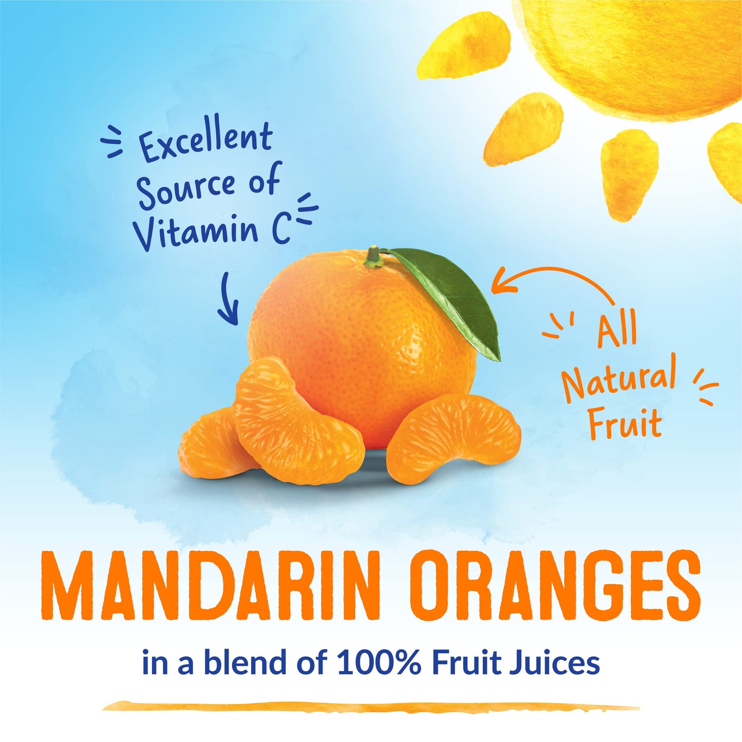 Dole Mandarin Oranges In 100% Fruit Juice - Dole Resealable Fruit Jars - Rich Source Of Vitamin C - 23.5 Oz - 8 Pack