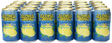 CASE OF 24 - ALOHA MAID 100% ALL NATURAL JUICE DRINK, MAKE IN HAWAII (LEMON ICED TEA)