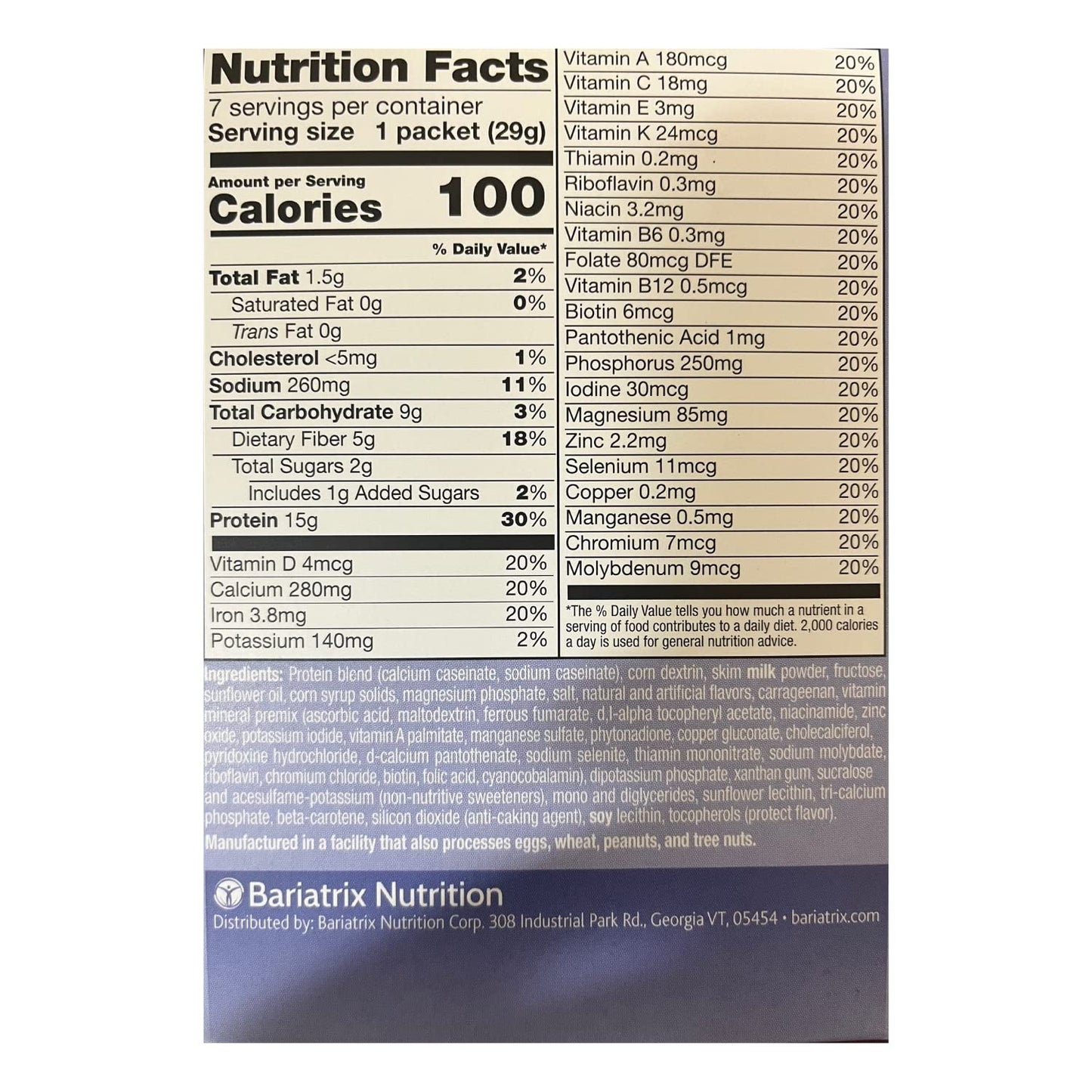 ProtiFit High Protein Pudding/Shake Mix, 15g Protein, Low Calorie, 7.16 Ounce, Vanilla