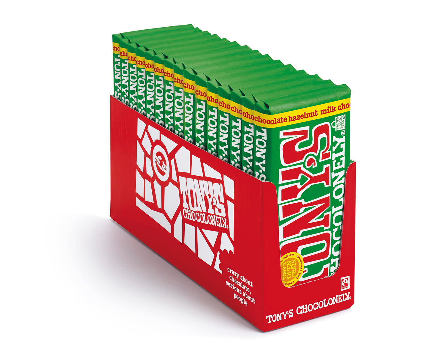 Tonys Chocolonely Bar Choc Milk Hazelnut (Pack Of 15)