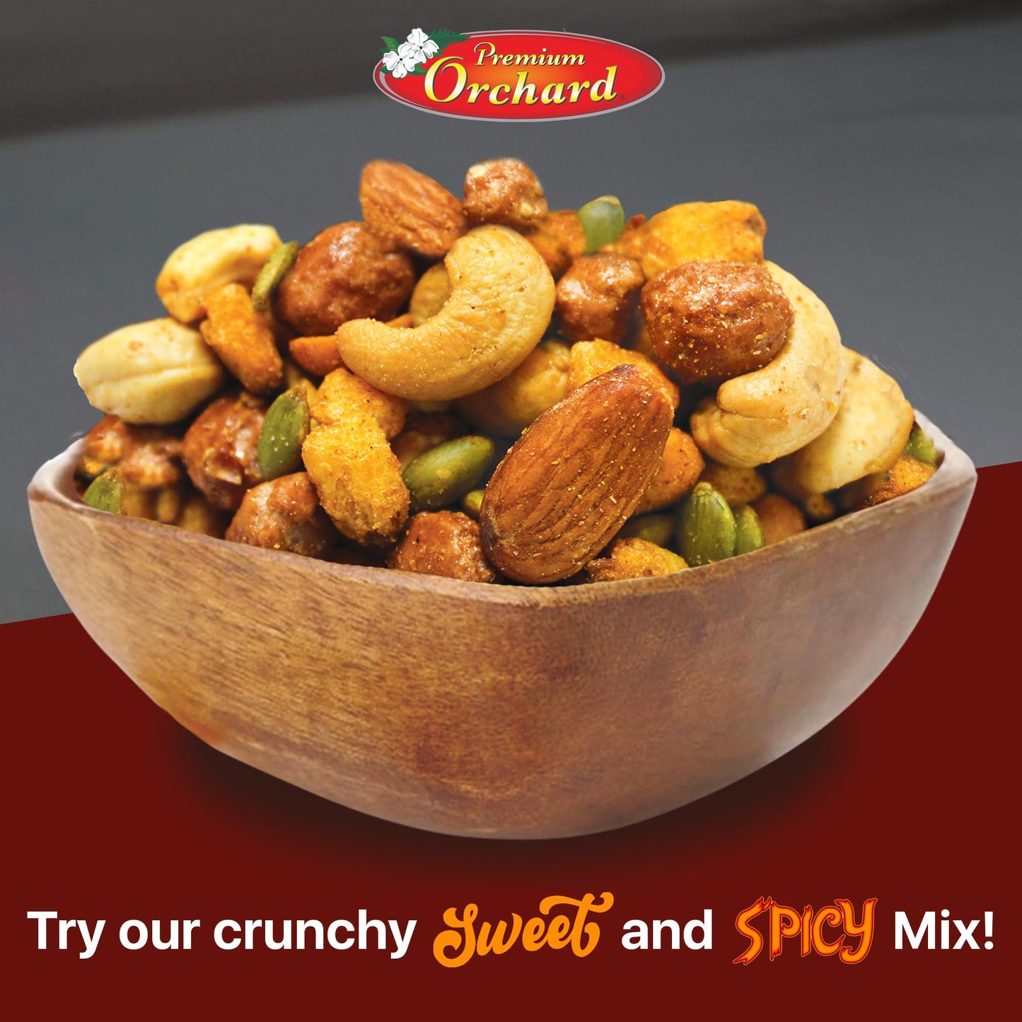 Mixed Nuts Sweet & Spicy Nut Mix - Salted Cashews Butter Toffee Peanuts Habanero Corn Nuts Chili Lemon Peanuts Almonds Dry Roast