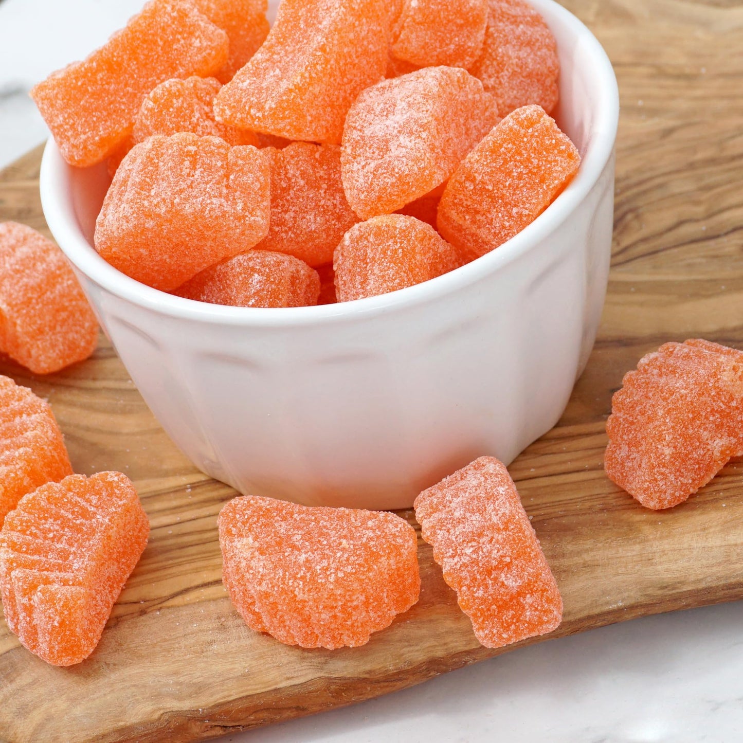 Orange Slices Candy, 1 Pound Bulk Bag, Candy Orange Slices Gummy Candy, Orange Candy