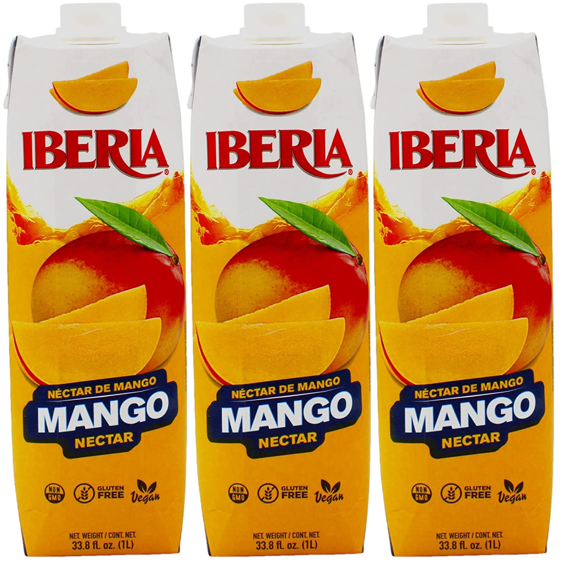 Iberia Mango Nectar, 33.8 Fl. Oz, (Pack Of 3)