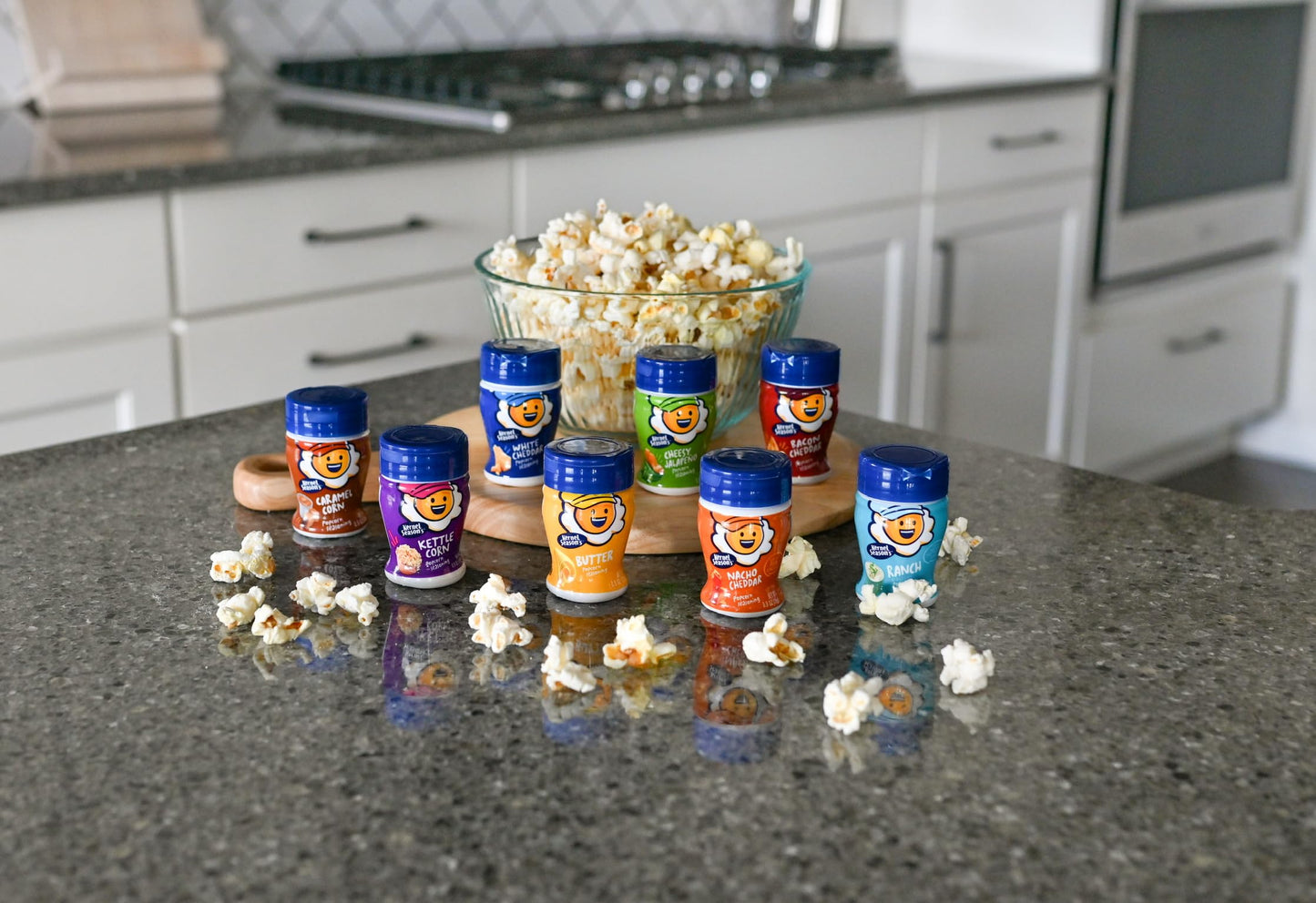 Kernel Season s Popcorn Seasoning Mini Jars Variety Pack, 0.9 Ounce (Pack of 8)