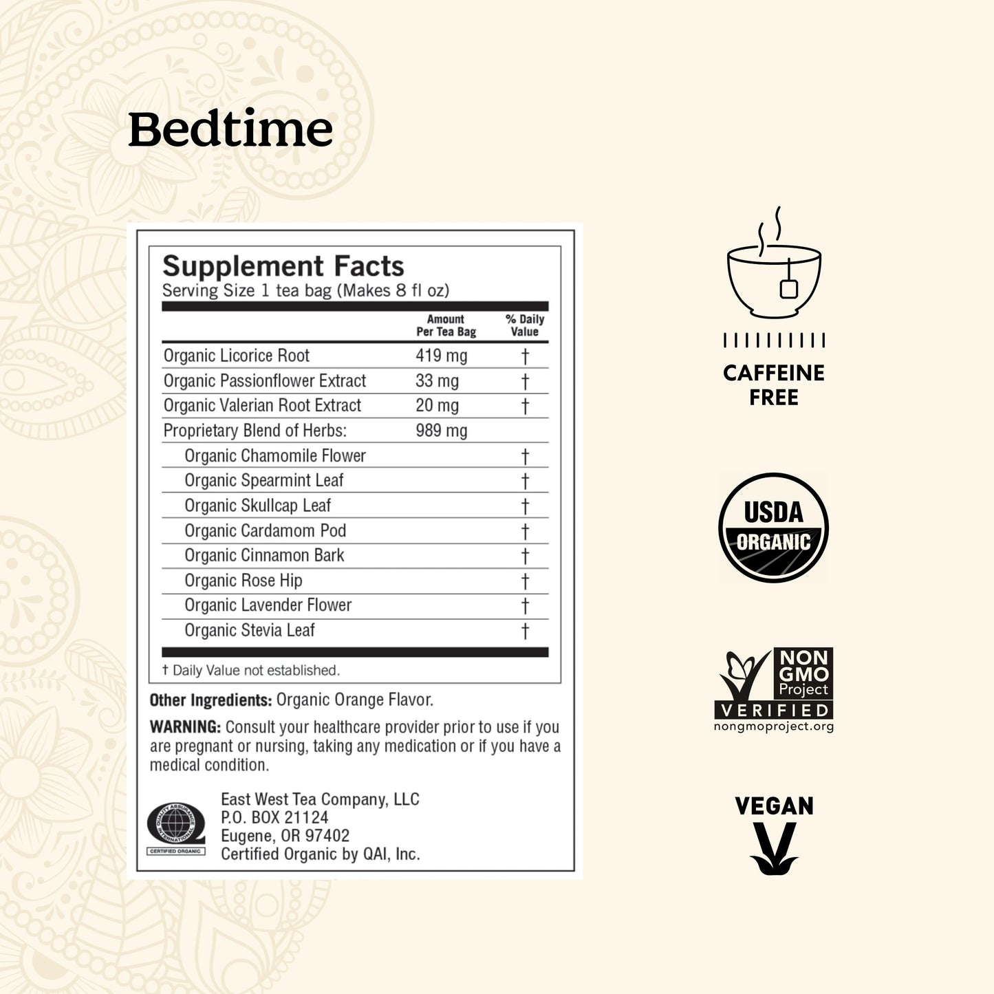 Yogi Tea Bedtime Tea - 16 Tea Bags Per Pack (4 Packs) - Chamomile & Passionflower Herbal Tea Blend - Tea To Support A Good Night