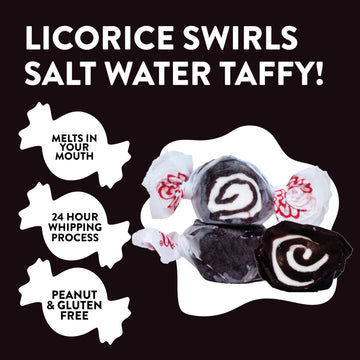 Taffy Town Candies, Licorice Swirl, 5.0 Pound
