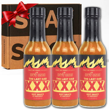 Hot Ones Last Dab Hot Sauce The Last Dab 18+ Use Category  Pepper X Is The WorldS Hottest Pepper: Chili-Pepper  Chocolate & Peach  Three Distinct Strains Clock Over 3 Million Scoville Heat Units 5 Fl Oz Pack Of 3