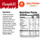 Campbells Spicy Tomato Soup, 15.4 oz Microwavable Bowl (Pack of 8)