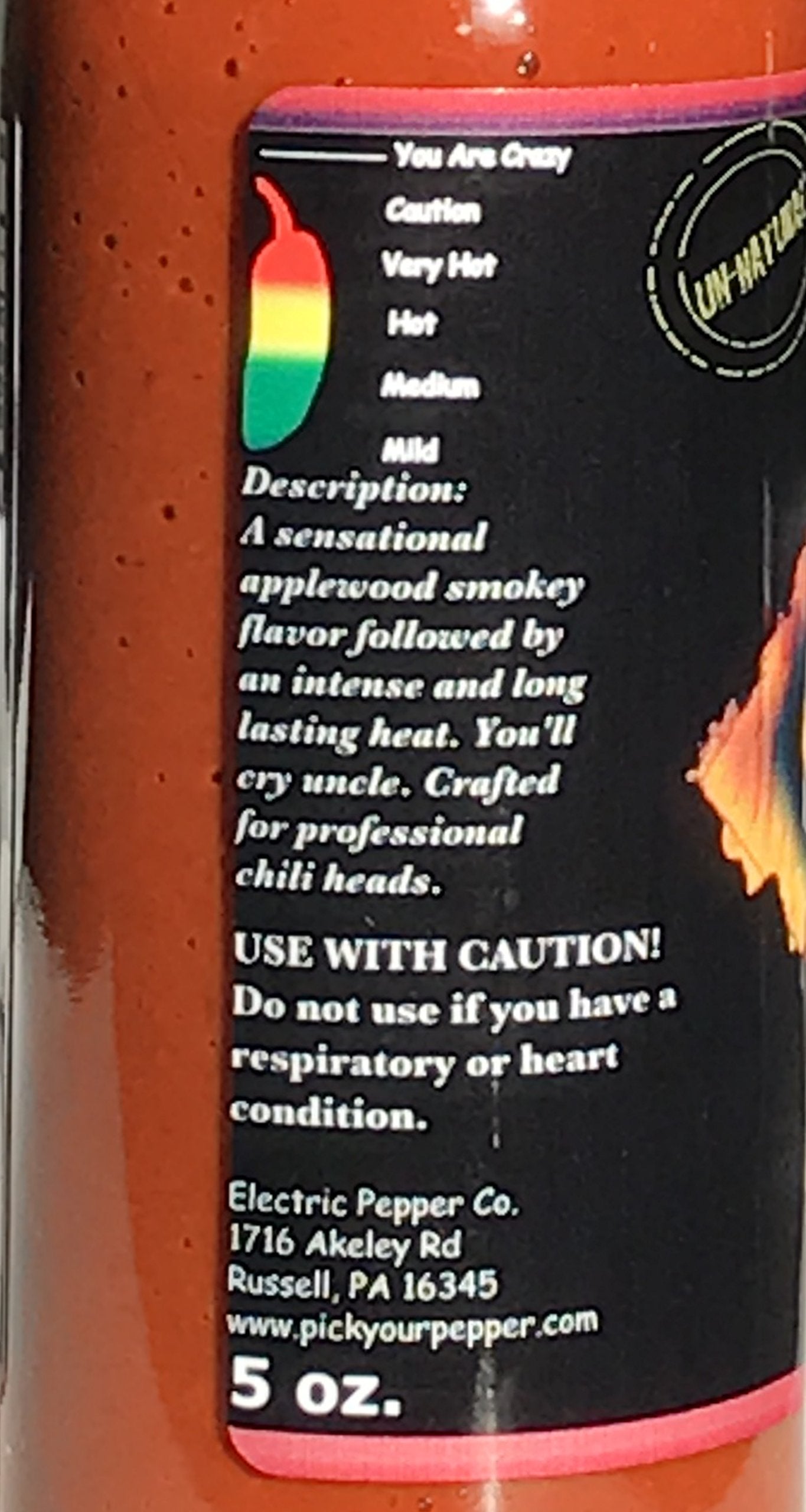 ETRSAIRL Ghost Pepper Hot Sauce XXX Chipotle Extra Hot 5 Ounce Wax Sealed
