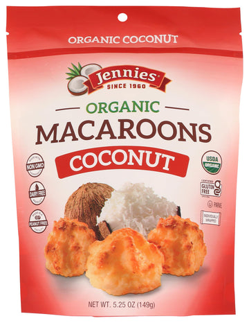 Jennies Macaroons coconut Organic 5.25 Ounce