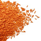Se Si&Moos Orange Jimmies Sprinkles Edible Orange Sprinkles Soft Jimmies Soft Sprinkles For Topping Ice Cream, Cookies, Cakes, C